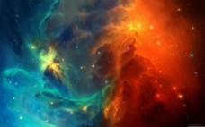 科幻彩色宇宙背景