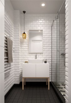 现代简约卫生间浴室柜实景图