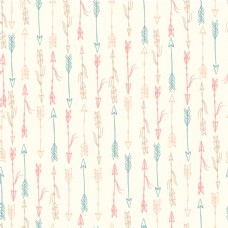 日系清新粉色弓箭壁纸图案装饰设计