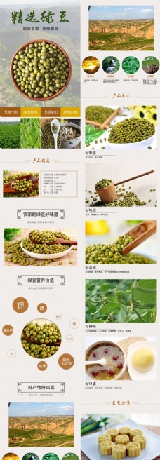 绿豆详情页设计模板