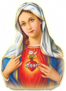 漂亮的圣玛丽油画像免抠png透明素材