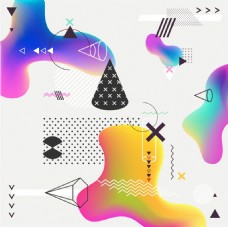 抽象设计网页UI科技抽象海报设计
