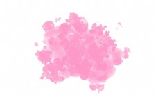 粉红色水彩效果免抠png透明素材