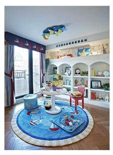 现代地中海儿童房装修实景图