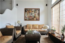 时尚家具中式室内客厅沙发效果图