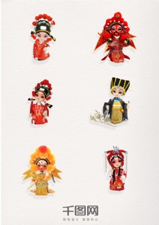京剧文化玩偶脸谱元素
