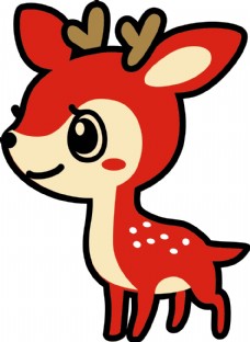小鹿插画设计