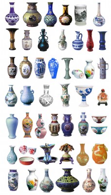 现代生活之日式IKEA家具古代瓷器花瓶家具PNG免抠合集