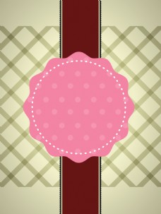 美食背景粉色边框菱形格纹甜品美食矢量背景素材