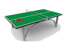 绿色漂亮乒乓球桌免抠png透明素材