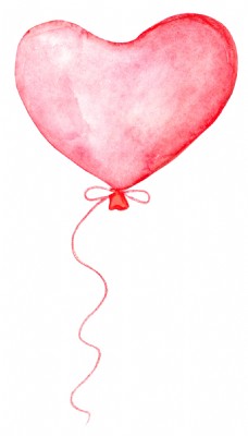 抠图专用爱心气球透明装饰图案