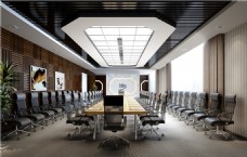 欧式风格欧式时尚奢华风格办公室会议室装修效果图