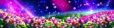 牡丹温馨喜庆花朵大气炫光动态视频素材