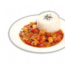 餐饮美食一盘米饭盖浇饭美味食物水果餐饮