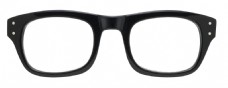 黑框眼镜图片免抠png透明素材