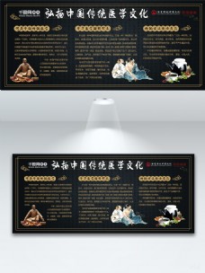 中国医学弘扬中国传统医学文化宣传展板设计