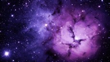 紫色宇宙梦幻唯美星空背景