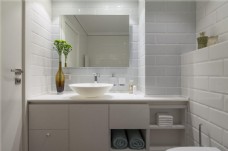 北欧清新卫生间浴室白色色系室内装修效果图