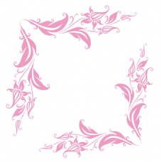 粉色花纹素材