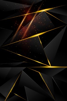 黑色酷炫光束菱形背景