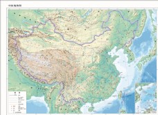 图片素材中国地势图11600万