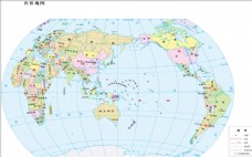 图片素材世界地图11.3亿