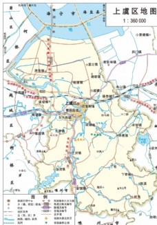 上江浙江绍兴市上虞区标准地图32K