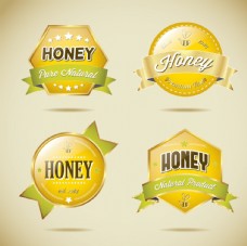 蜂蜜标签素材