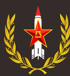 logo火箭军徽标