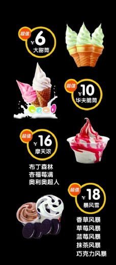 冰淇淋海报圣代冰淇凌