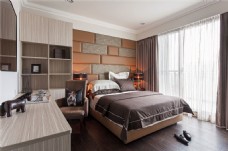 欧式木质地板卧室效果图