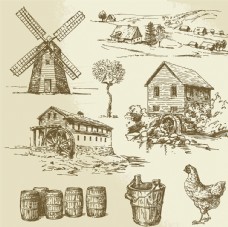 木桶手绘农场