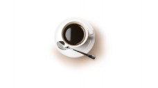 俯视图咖啡差距饮料勺子