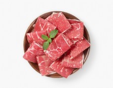 火锅食物蔬菜羊肉猪肉牛肉卷涮锅节日素材
