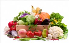 新鲜蔬果新鲜健康蔬菜水果堆