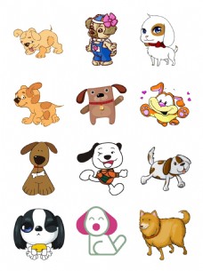 宠物狗2018年手绘漫画设计狗狗图案9