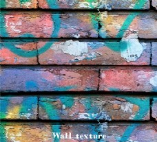 背景墙水彩涂鸦砖墙背景矢量素材