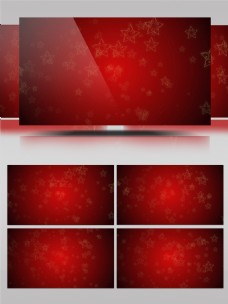红色暗色圣诞视频素材