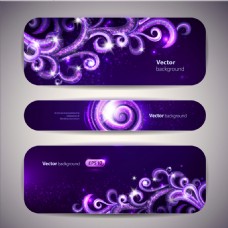 紫色梦幻花纹漩涡背景图片