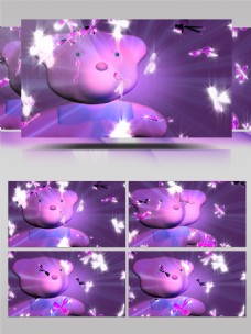 紫色小熊视频素材