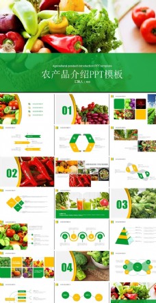 绿色蔬菜农业蔬菜农产品介绍科技
