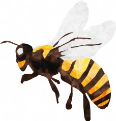 抠图专用飞动蜜蜂通透明素材