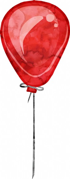 抠图专用红色气球卡通透明素材
