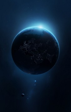 地球背景科技感地球光影背景