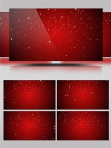 红色星空圣诞视频素材