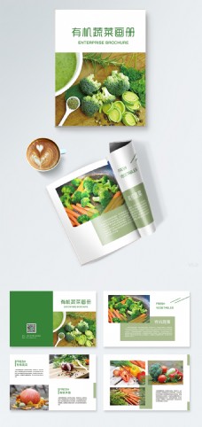 绿色蔬菜简约绿色有机蔬菜画册
