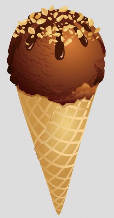 冰淇淋海报棕色巧克力冰淇淋免抠psd透明素材