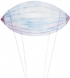 热气球卡通透明素材