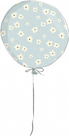 气球花卉卡通透明素材