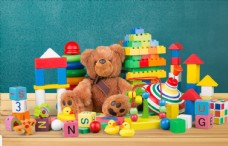 太极熊积木玩具堆